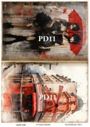 Vintage Paris Day Desenli Pirinç Dekopaj Model : PD11 - Line Art