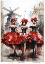 Vintage Paris Day Desenli Pirinç Dekopaj Model : PD12 - Line Art