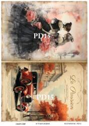 Vintage Paris Day Desenli Pirinç Dekopaj Model : PD15 - Line Art