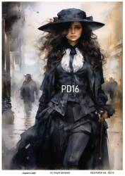 Vintage Paris Day Desenli Pirinç Dekopaj Model : PD16 - Line Art