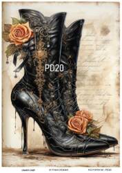 Vintage Paris Day Desenli Pirinç Dekopaj Model : PD20 - Line Art