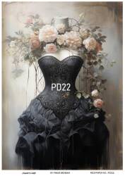 Vintage Paris Day Desenli Pirinç Dekopaj Model : PD22 - Line Art