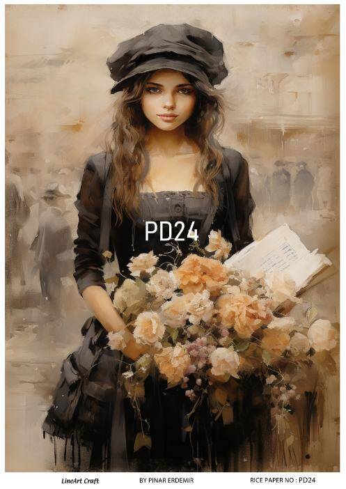 Vintage Paris Day Desenli Pirinç Dekopaj Model : PD24 - 1