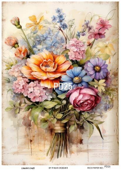 Vintage Paris Day Desenli Pirinç Dekopaj Model : PD25 - 1