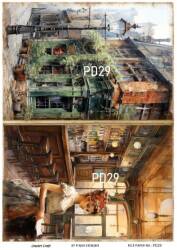 Vintage Paris Day Desenli Pirinç Dekopaj Model : PD29 - Line Art