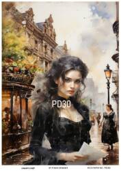 Vintage Paris Day Desenli Pirinç Dekopaj Model : PD30 - Line Art