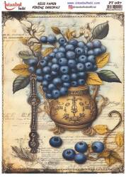 Yaban Mersini Desenli Pirinç Dekopaj Model : PT 00087 - Tual Hobi Craft İst