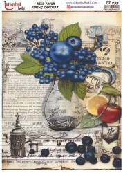 Yaban Mersini Desenli Pirinç Dekopaj Model : PT 00093 - Tual Hobi Craft İst