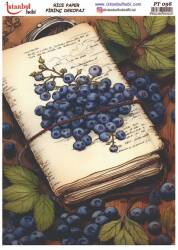 Yaban Mersini Desenli Pirinç Dekopaj Model : PT 00096 - Tual Hobi Craft İst