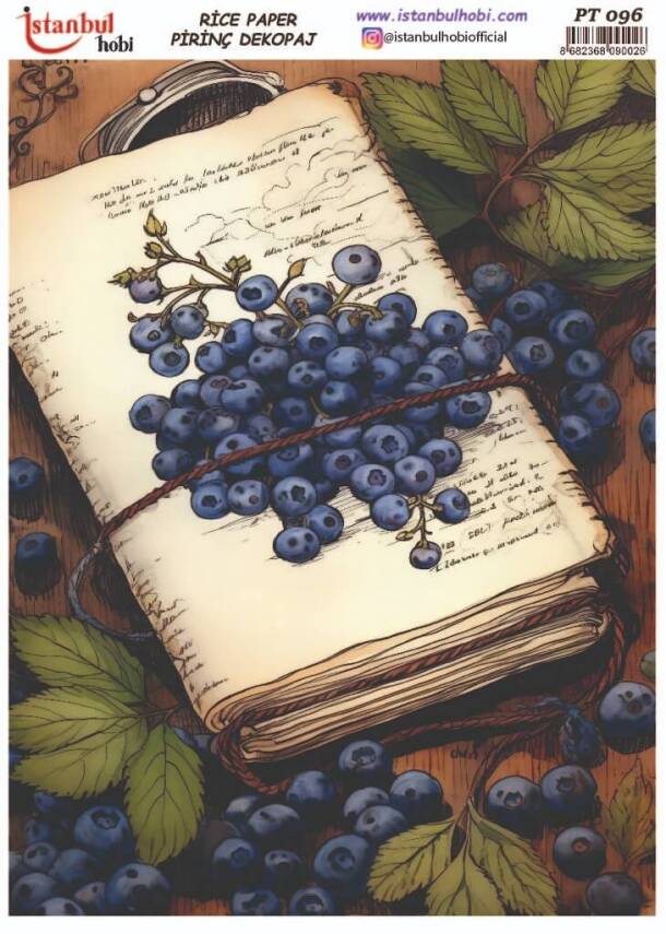 Yaban Mersini Desenli Pirinç Dekopaj Model : PT 00096 - 1