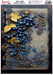 Yaban Mersini Desenli Pirinç Dekopaj Model : PT 00099 - Tual Hobi Craft İst