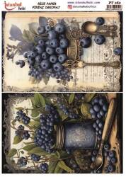 Yaban Mersini Desenli Pirinç Dekopaj Model : PT 00162 - Tual Hobi Craft İst