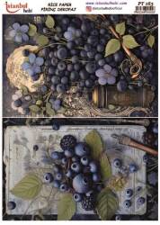 Yaban Mersini Desenli Pirinç Dekopaj Model : PT 00163 - Tual Hobi Craft İst