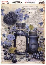 Yaban Mersini Desenli Pirinç Dekopaj Model : PT 00166 - Tual Hobi Craft İst