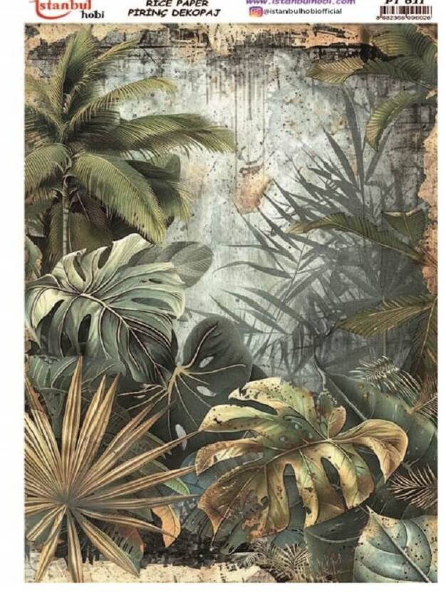 Yaprak Desenli Pirinç Dekopaj Model : PT 00611 - 1