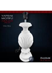 Yapraklı Dev Abajur Altı (55x20 cm) Ham Polyester - Tual Hobi Sanat (1)