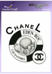 Yazı Desenli Kumaş Transfer Kağıdı LNT-K018 (20x20 cm) - Line Art