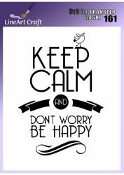 Yazı Desenli Kumaş Transfer Kağıdı LNT-K161 (20x20 cm) - Line Art