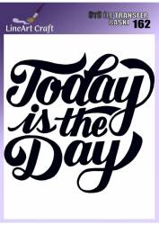 Yazı Desenli Kumaş Transfer Kağıdı LNT-K162 (20x20 cm) - Line Art