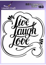 Yazı Desenli Kumaş Transfer Kağıdı LNT-K163 (20x20 cm) - Line Art