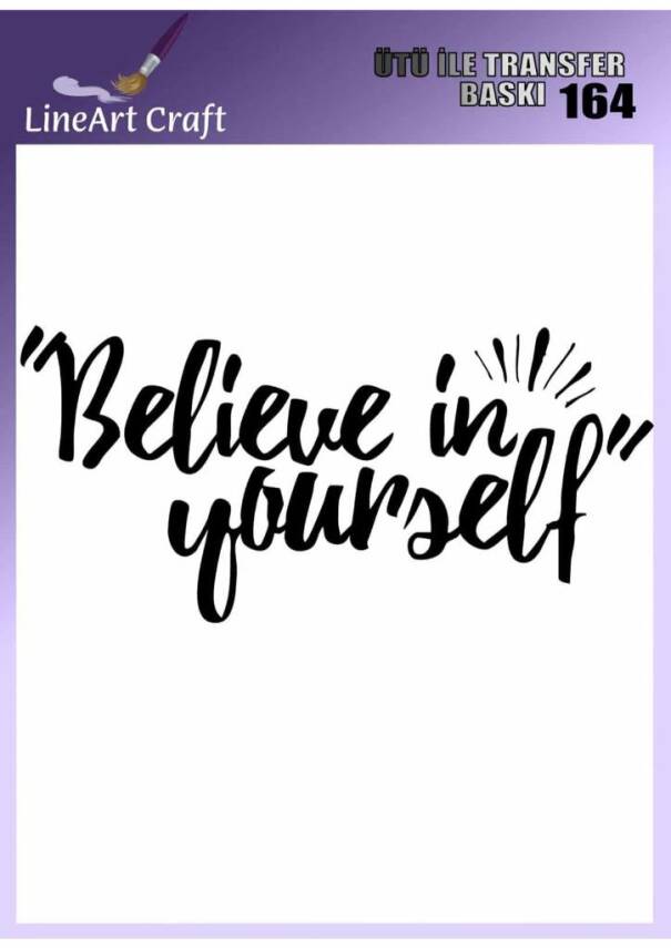 Yazı Desenli Kumaş Transfer Kağıdı LNT-K164 (20x20 cm) - 1