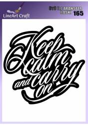 Yazı Desenli Kumaş Transfer Kağıdı LNT-K165 (20x20 cm) - Line Art