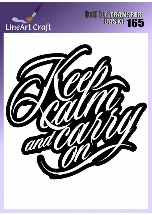 Yazı Desenli Kumaş Transfer Kağıdı LNT-K165 (20x20 cm) - 1