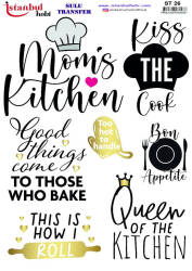 Yazı Desenli Sulu Transfer Kağıdı ST-026 - Tual Hobi Craft Ist