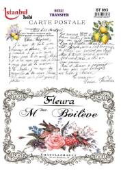 Yazı Desenli Sulu Transfer Kağıdı ST-893 - Tual Hobi Craft Ist