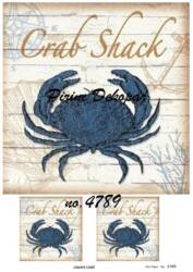 Yengeç Desenli Pirinç Dekopaj Model : 4789 - Line Art