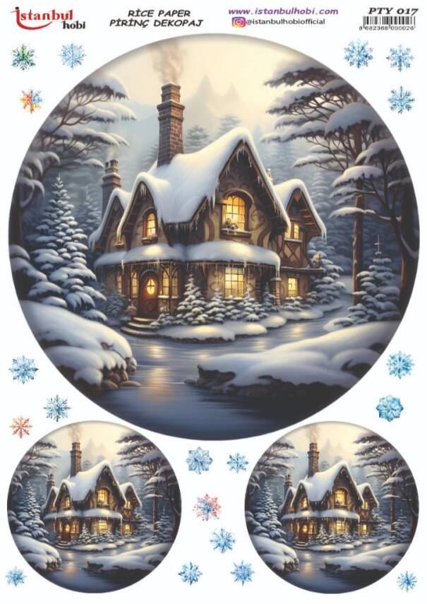 Yılbaşı Desenli Pirinç Dekopaj Model : PTY 017 - 1
