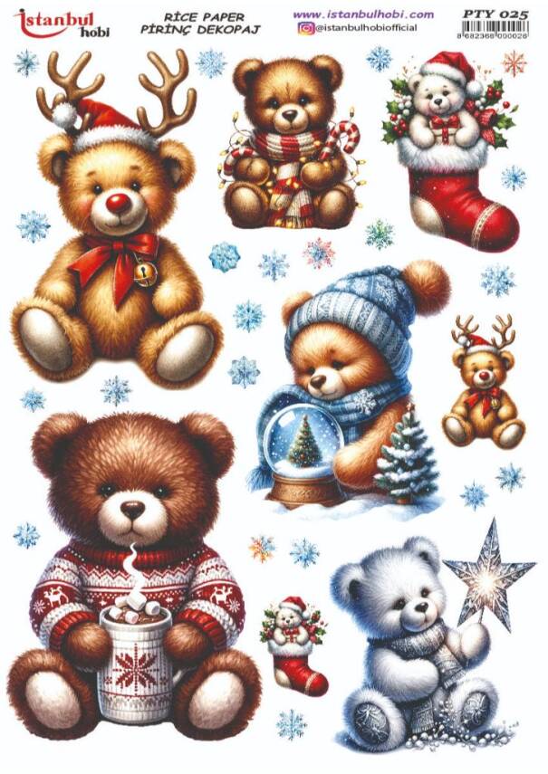 Yılbaşı Desenli Pirinç Dekopaj Model : PTY 025 - 1