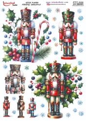 Yılbaşı Desenli Pirinç Dekopaj Model : PTY 029 - Tual Hobi Craft İst