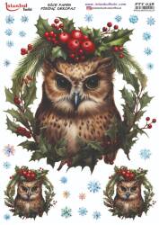 Yılbaşı Desenli Pirinç Dekopaj Model : PTY 038 - Tual Hobi Craft İst