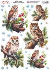 Yılbaşı Desenli Pirinç Dekopaj Model : PTY 039 - Tual Hobi Craft İst