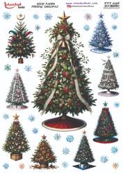 Yılbaşı Desenli Pirinç Dekopaj Model : PTY 046 - Tual Hobi Craft İst