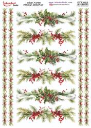 Yılbaşı Desenli Pirinç Dekopaj Model : PTY 055 - Tual Hobi Craft İst