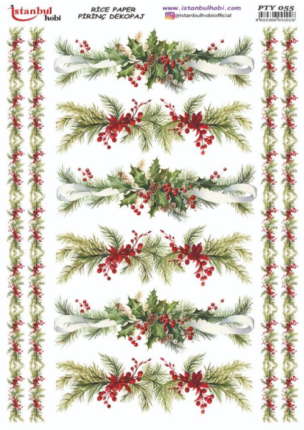 Yılbaşı Desenli Pirinç Dekopaj Model : PTY 055 - 1