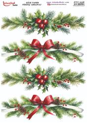 Yılbaşı Desenli Pirinç Dekopaj Model : PTY 058 - Tual Hobi Craft İst