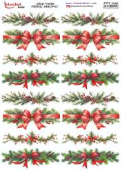 Yılbaşı Desenli Pirinç Dekopaj Model : PTY 059 - Tual Hobi Craft İst