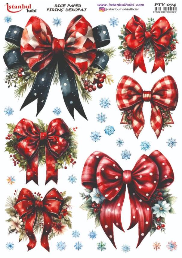Yılbaşı Desenli Pirinç Dekopaj Model : PTY 074 - 1