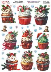 Yılbaşı Desenli Pirinç Dekopaj Model : PTY 107 - Tual Hobi Craft İst