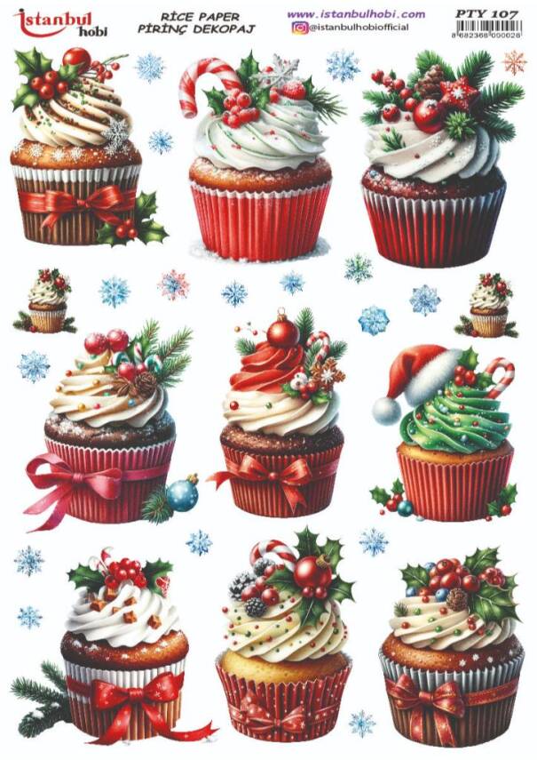 Yılbaşı Desenli Pirinç Dekopaj Model : PTY 107 - 1