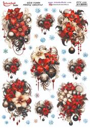 Yılbaşı Desenli Pirinç Dekopaj Model : PTY 110 - Tual Hobi Craft İst