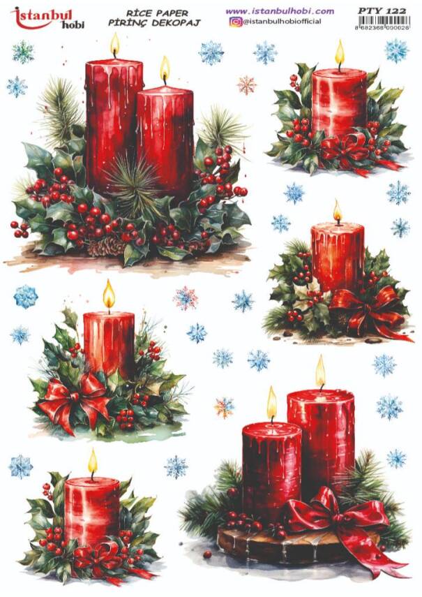 Yılbaşı Desenli Pirinç Dekopaj Model : PTY 122 - 1