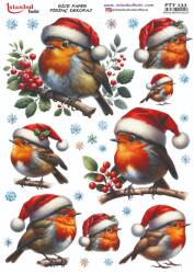 Yılbaşı Desenli Pirinç Dekopaj Model : PTY 133 - Tual Hobi Craft İst