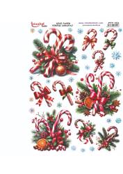 Yılbaşı Desenli Pirinç Dekopaj Model : PTY 163 - Tual Hobi Craft İst