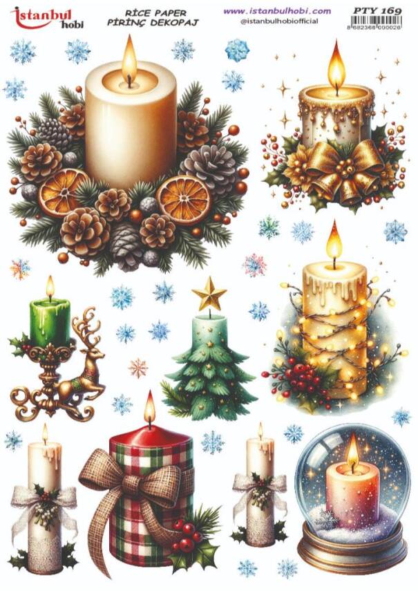 Yılbaşı Desenli Pirinç Dekopaj Model : PTY 169 - 1