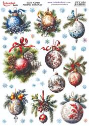 Yılbaşı Desenli Pirinç Dekopaj Model : PTY 180 - Tual Hobi Craft İst