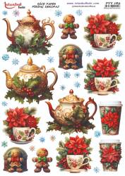 Yılbaşı Desenli Pirinç Dekopaj Model : PTY 189 - Tual Hobi Craft İst